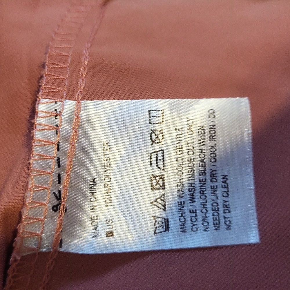NWT 2xl Dusty Rose Long Sleeve V Neck Blouse - Picture 9 of 9